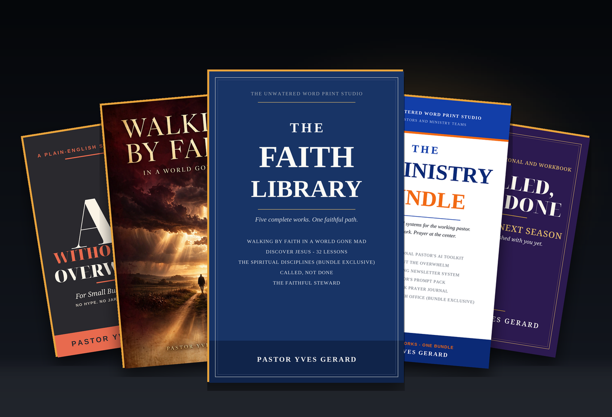 Books by Pastor Yves Gerard